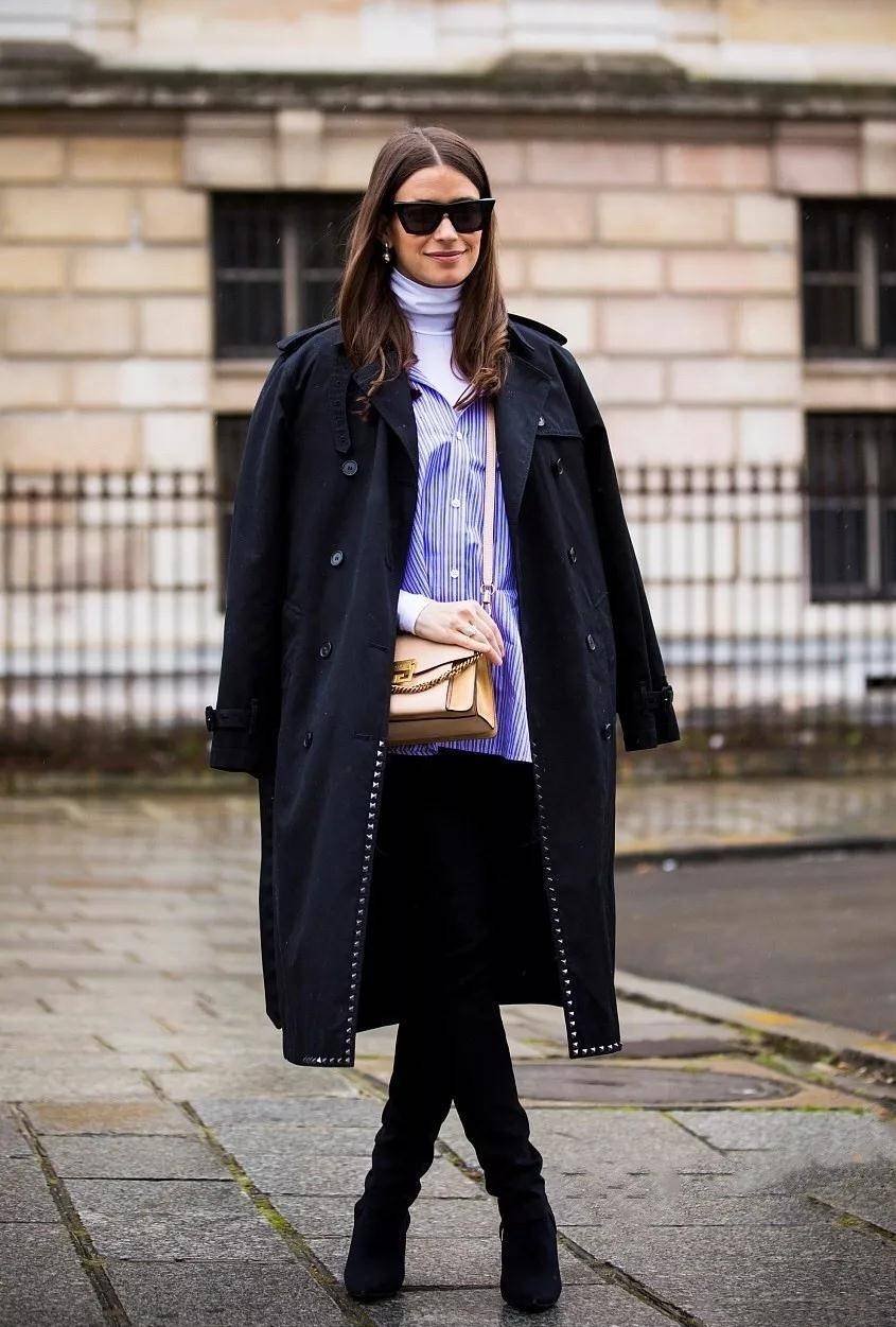 年龄段|奔四女人别穿打底衫，瞧瞧这3款内搭，保暖时尚，搭配大衣更时髦