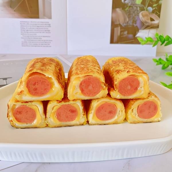 平后|10分钟搞定的营养早餐?火腿吐司卷的做法