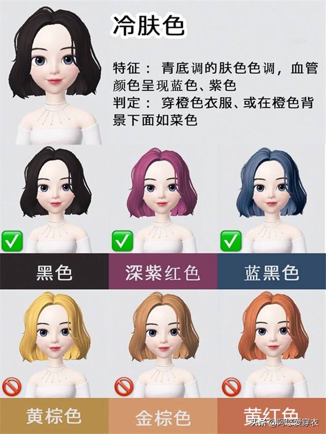 分析|你以为这些是显白的发色？被坑了都不知道，看看以下的对色分析吧