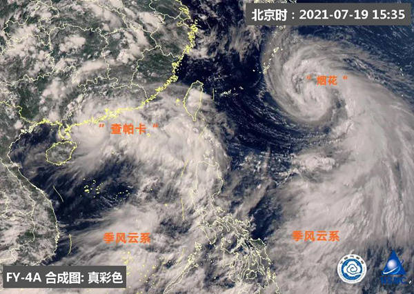 台风"烟花"影响下的河南暴雨