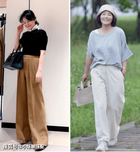 下半身|上了年纪的女性，多穿“T恤+阔腿裤”，3个简单技巧助你更优雅