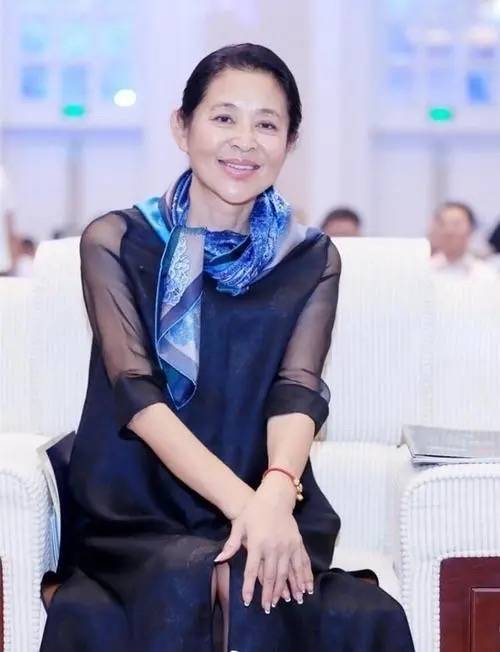 丝巾|倪萍走机场真精神，穿“奶奶裙”拎4万大牌包，还搭花丝巾真洋气