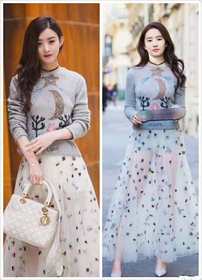 赵丽颖|刘亦菲“四杀”赵丽颖:撞衫不可怕,谁土谁尴尬