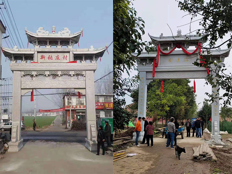 村庄石牌坊常用的几种大气美观的样式