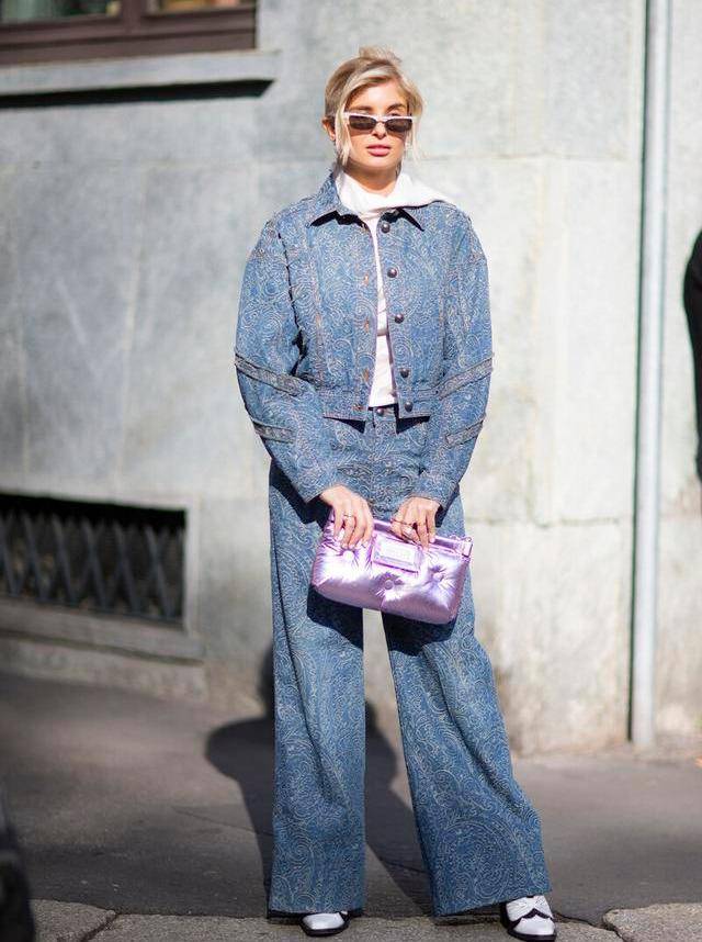 颜色|百搭御寒的牛仔阔腿裤你get了吗？秋冬季节入手一件，时髦又拉风