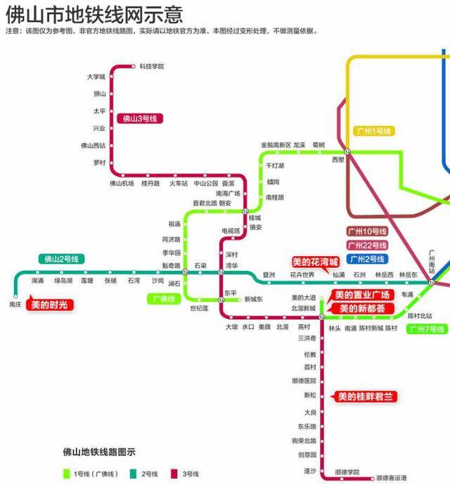 原创佛山一条地铁线串联三个区长达695公里投资高达42574亿