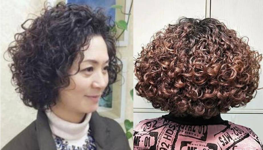 卷发|老年人烫发，避开这三个容易显老的细节，既显年轻又有气质