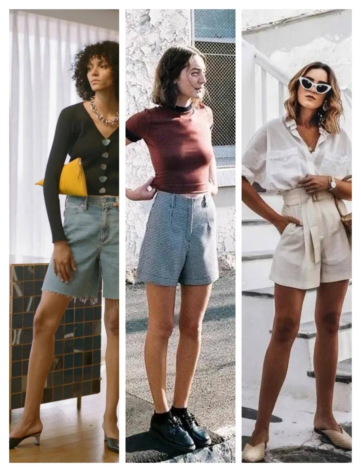 细节|看似简单的短裤也很考验穿搭,不会穿照样不出彩,学会技巧才更美