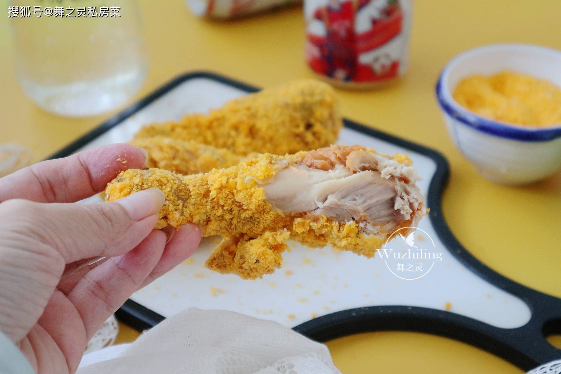 孩子們喜歡吃的雞腿，金燦燦外酥肉多汁，在家做很容易 搞笑整蠱 第5张
