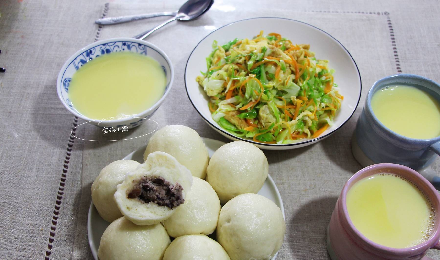 圆白菜|晒晒我家一周早餐,应季食材换着花样做,经济味美,全家满意