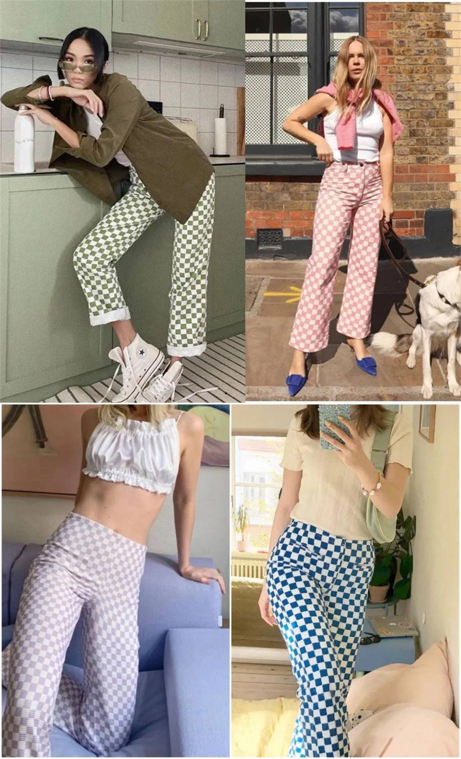 短裙|时隔8年棋盘格又成爆款？周迅短裙时髦俏皮，刘雯杨幂私服带货