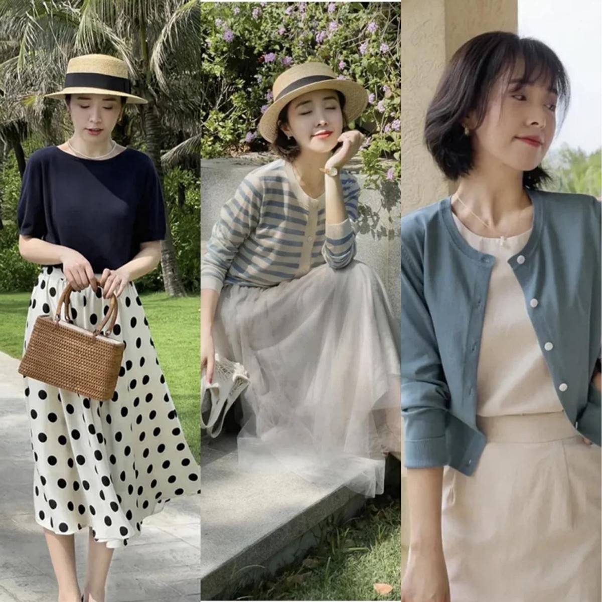 polo|比T恤衬衫更温柔，针织衫才是40岁女人首选，配裙子裤子都优雅