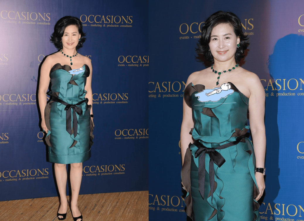黑色|赌王二房长女有才有貌，穿黑衣也要加宝石点缀，真是美得足够张扬