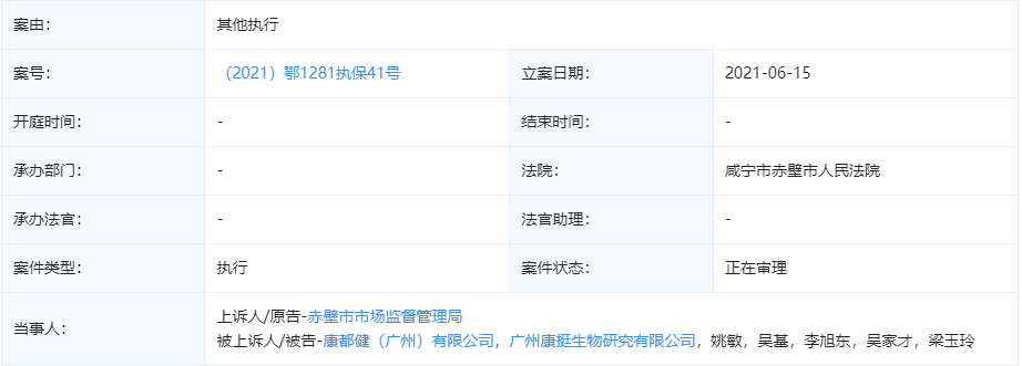 康都健（广州）有限公司及关联公司被执行财产保全(图1)