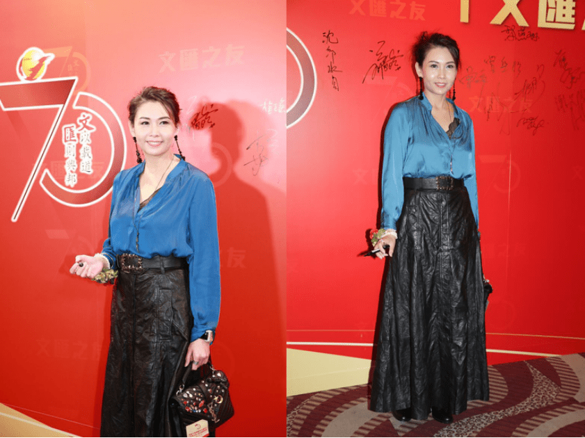 邱淑贞|邱淑贞真不愧是豪门太太，一身简约时髦造型，也能穿出秀场高级感