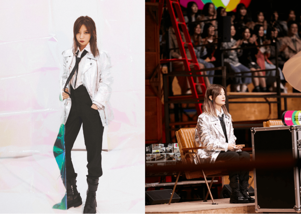 设计|赵薇长相就没变过，穿一身时髦亮面装出镜，又美又嫩像是小姑娘