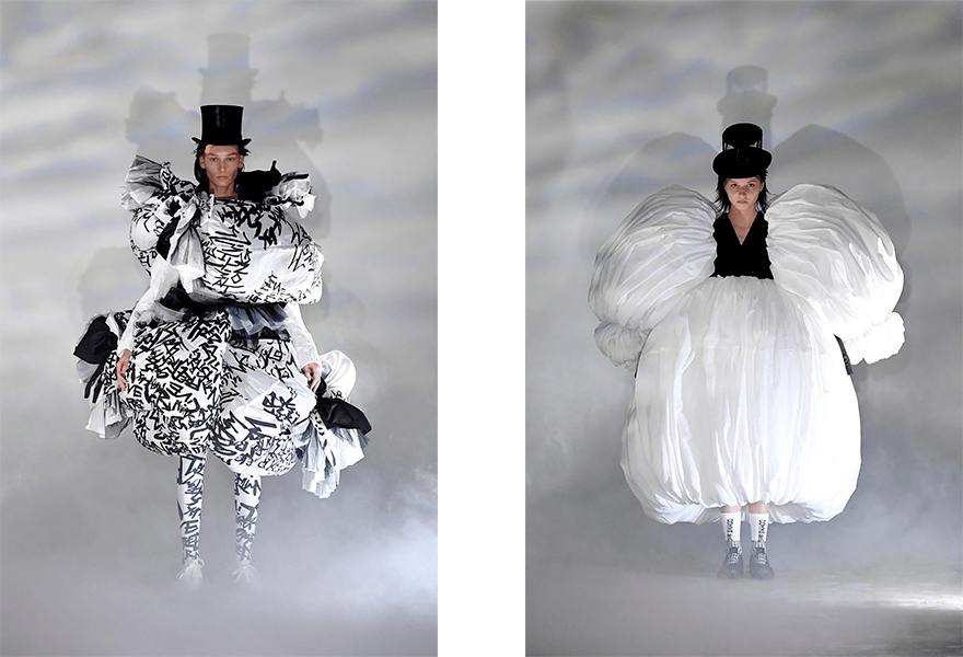 黑色|Comme des Garcons 2021秋冬系列，大量黑色会感到诡异吗？想象力和创造力时髦