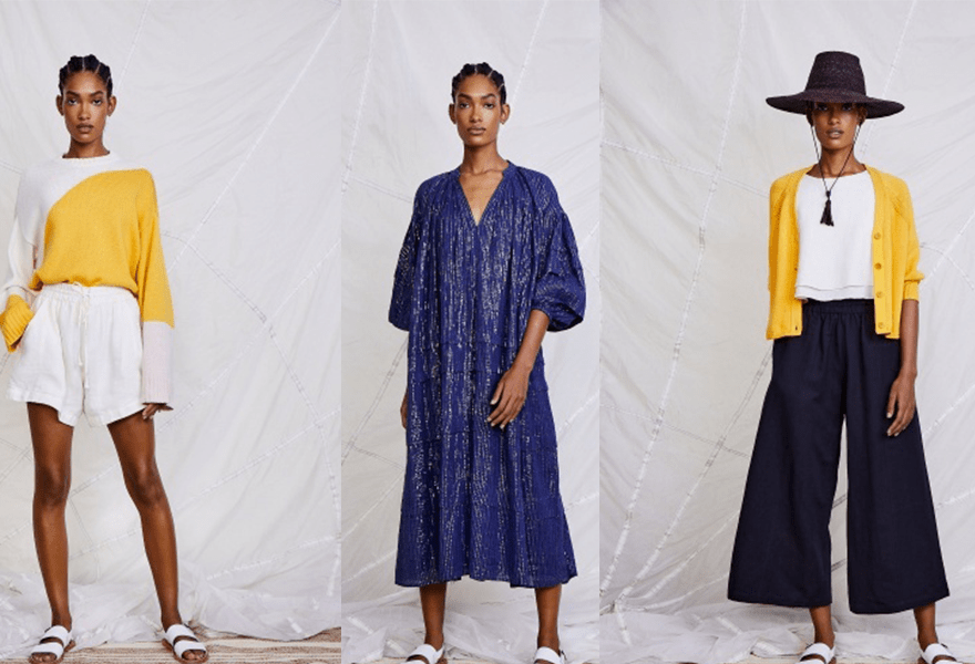 对比|Apiece Apart 2021春夏，蓝色与浅色调的清新，还有休闲、度假感