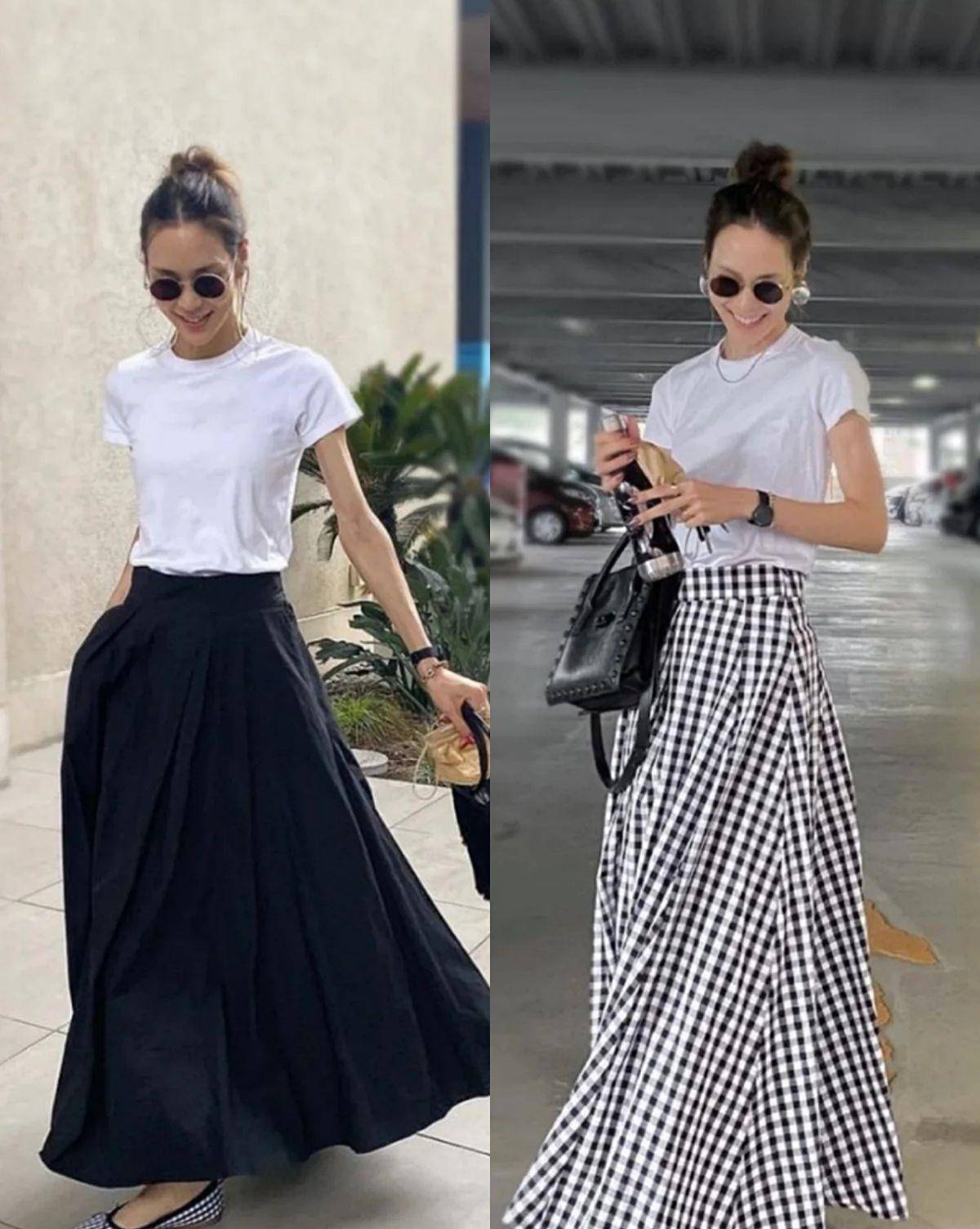 黑色|日本中年主妇的经典“黑白穿搭”,不老气不沉闷,简约大方还高级