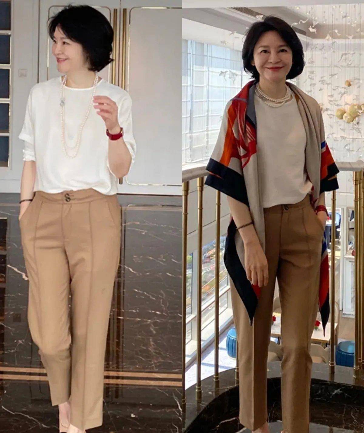 魅力|50岁妈妈辈的优雅穿搭，成熟知性更有女人味，温柔减龄不失时尚