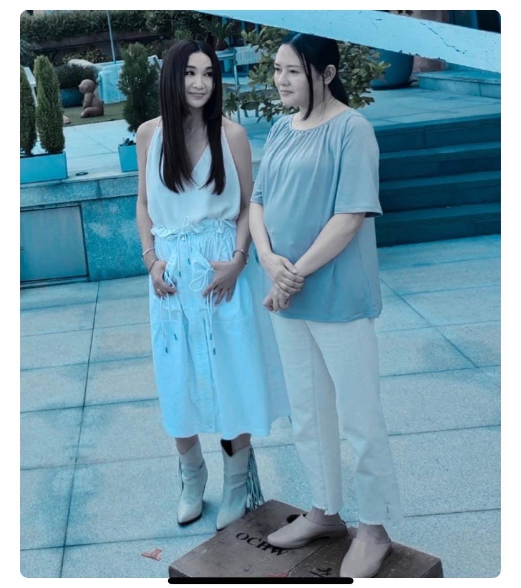 黑色|温碧霞是不真实很装,但现实中也比李丽珍漂亮,不像她满身赘肉!