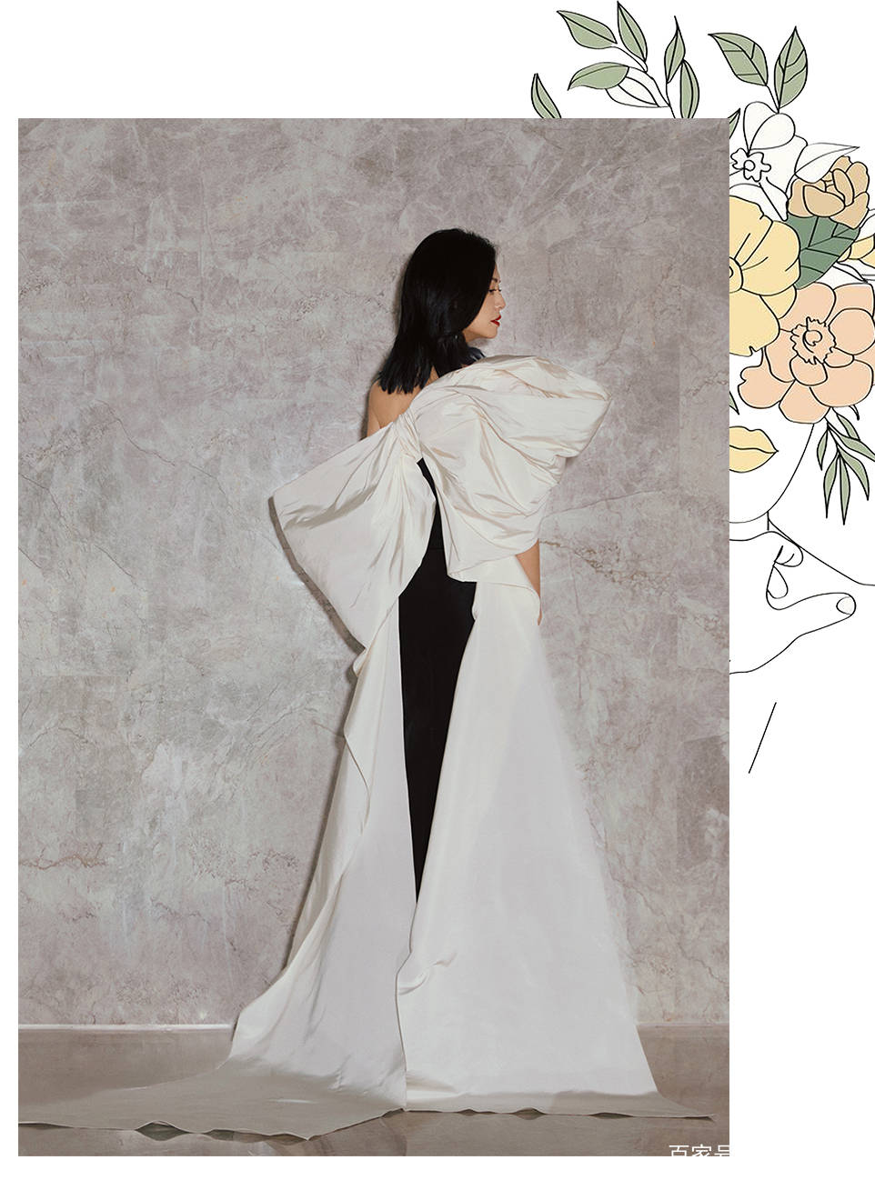 带着|穿铅笔裙的高圆圆一点儿没变，戚薇的娃娃裙是lucky的吧？