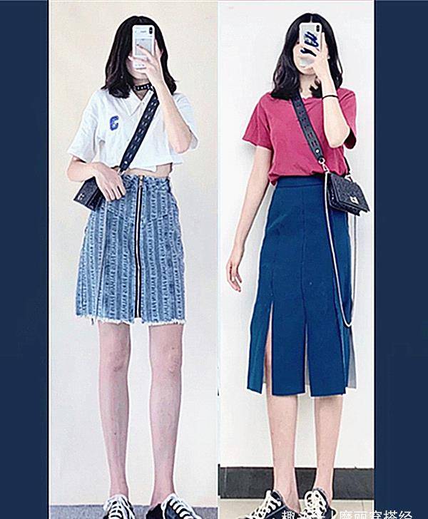 青春|多元素牛仔半身裙，打造随性时尚感，甜酷女孩“美翻”整个夏日