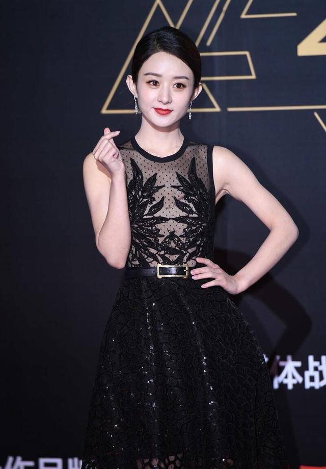 身材|赵丽颖穿衣尺度拿捏得好，穿黑纱裙显白又遮肉，高级感十足
