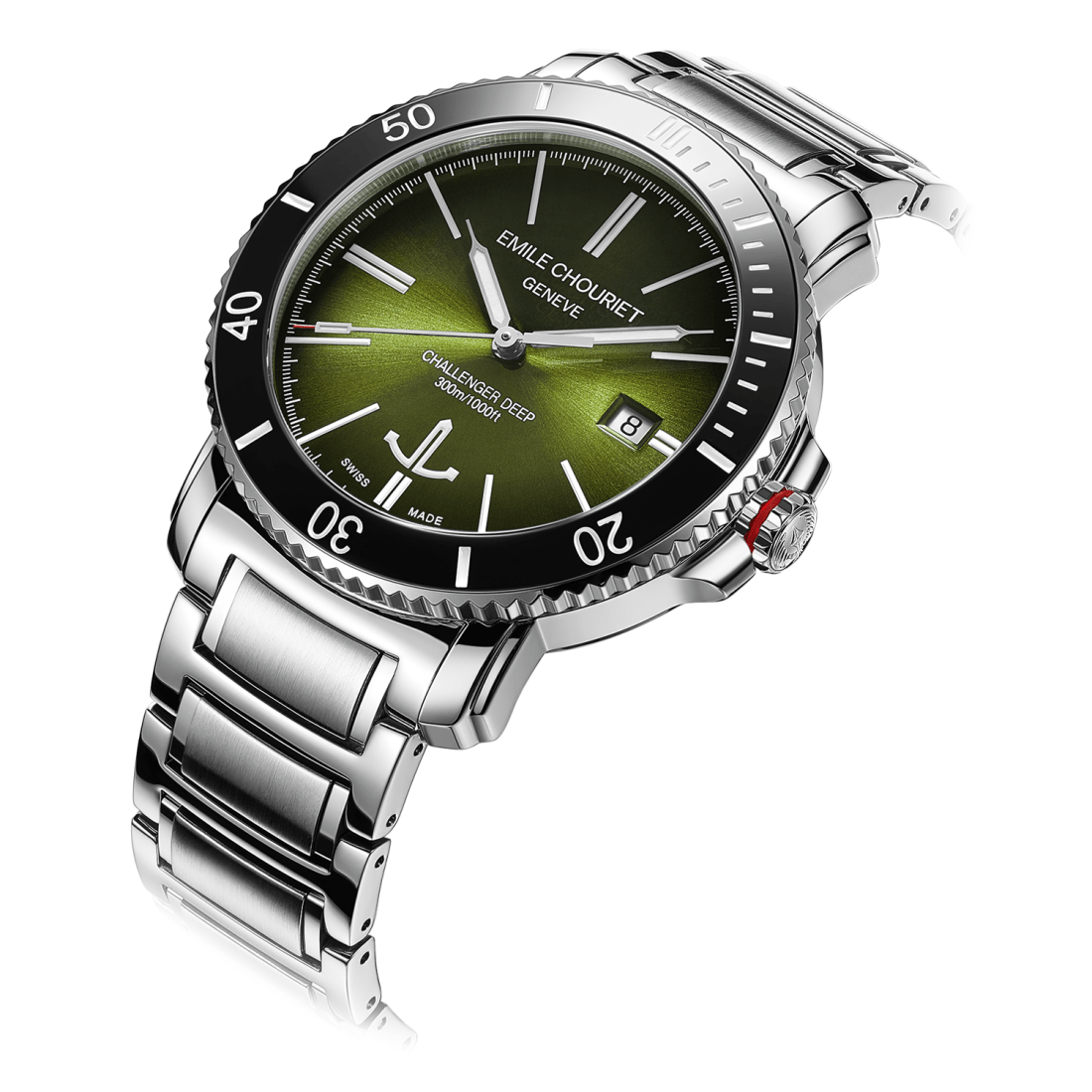低调中的奢华艾米龙挑战者元气绿潜水表