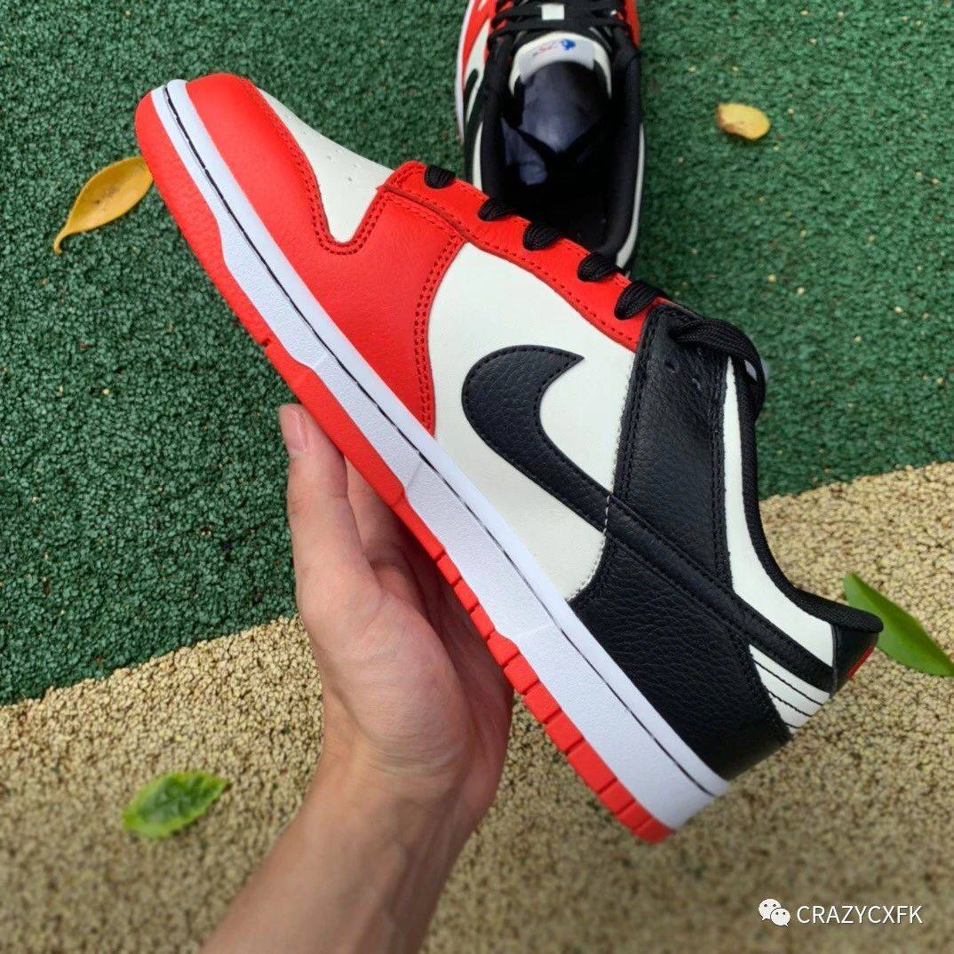 测评盘点|耐克联名 NBA 周年限定 Nike Dunk EMB 75th Anniversary 白黑红板鞋
