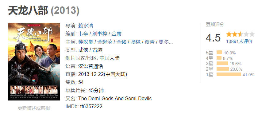 智商|一出手就拿收视冠军，但这部于荣光版《天龙八部》我夸不出口