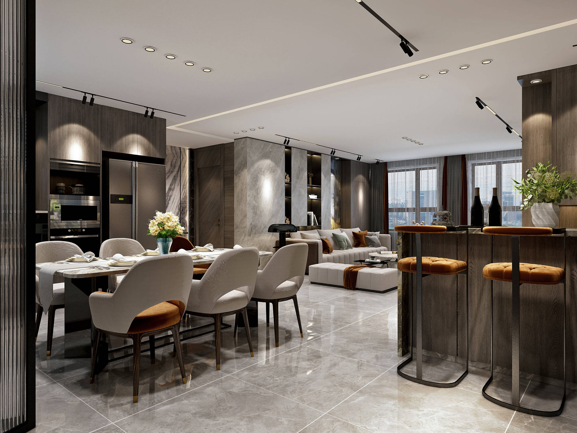 现代·港式#哈尔滨家装新房装修#哈尔滨亿居装饰