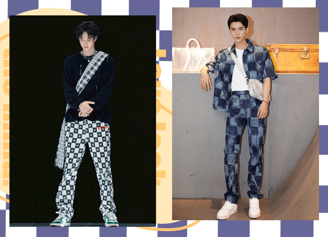 白和|刘雯私服好绝,棋盘格+牛仔裤百搭又显瘦!