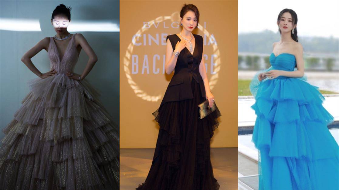 衣裙|陈德容罕见晒上班照，蛋糕裙踩“金靴”，不惧镜头双手环抱太惊艳