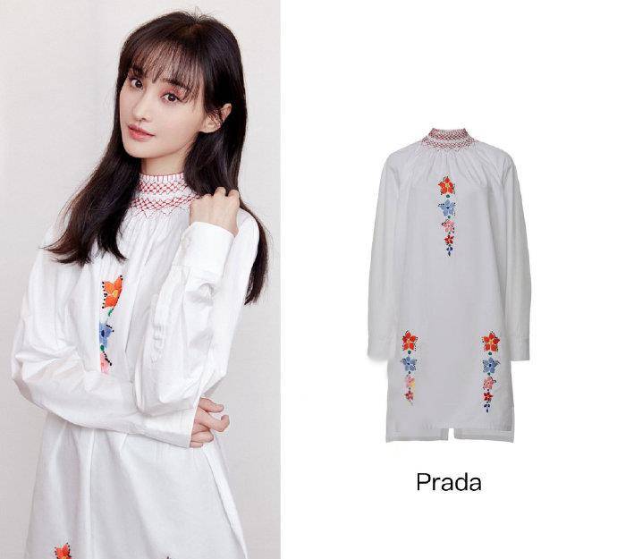 楚雨荨|郑爽终于换风格，穿16985刺绣裙少女感溢出，美成18岁“楚雨荨”