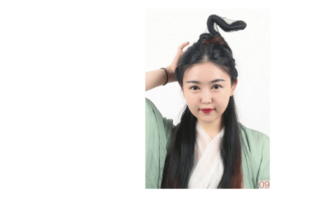 发髻|灵蛇髻：仿碧瑶造型图解