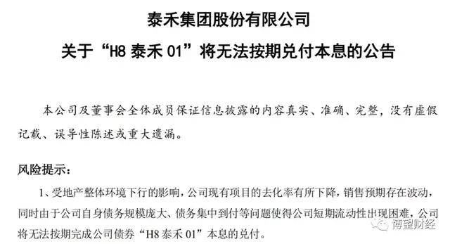 泰禾集团深陷债券违约风波 再融资或只是“水中月”(图3)
