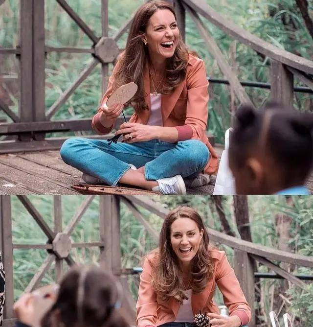 饱和度|凯特王妃“放大招”,连穿温柔粉赢好感,配小白鞋就美成C位