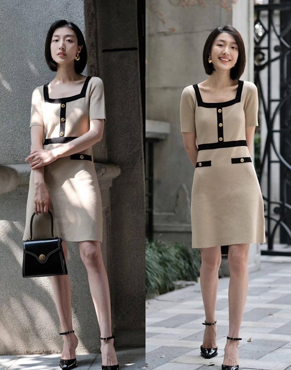 配饰|小个子穿搭那么多，还是她的搭配最简约高级，掌握这几点就行了