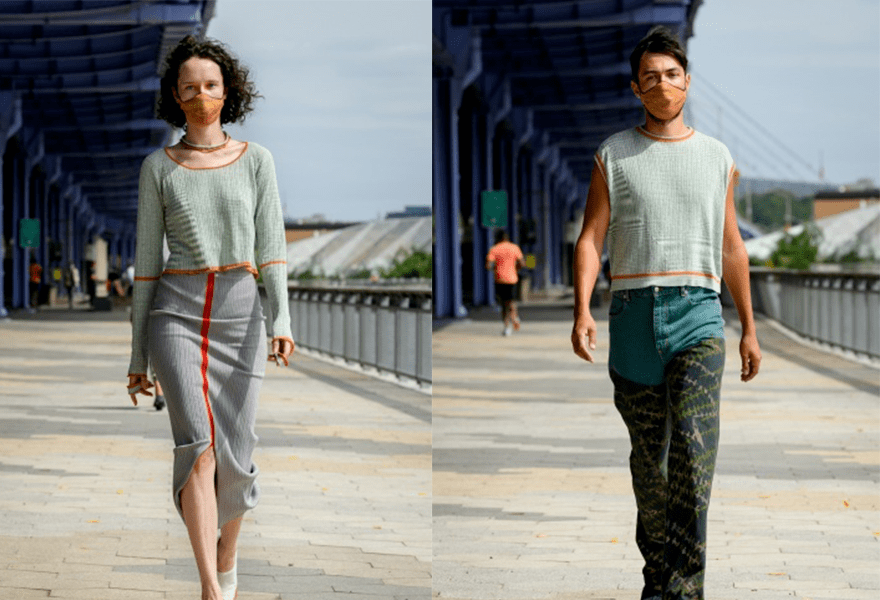 图案|Eckhaus Latta 2021春夏，尽管身材不完美，但是却不影响美得时尚