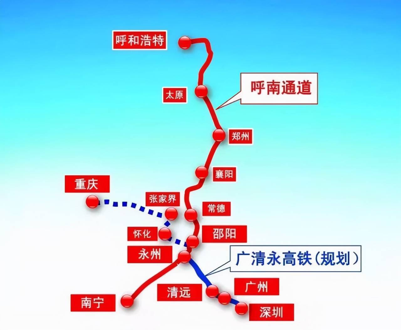 我国正在建一战略性高铁,全程2300公里横跨六省,沿线城市有福了_线路