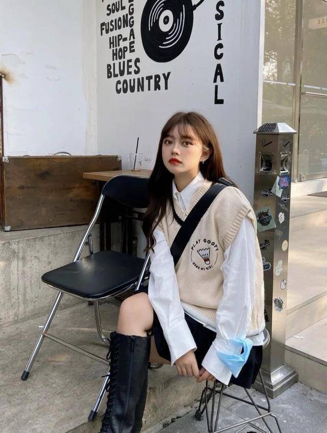 元素|学院风很惊艳，秋天就要这么穿，减龄效果逆天了