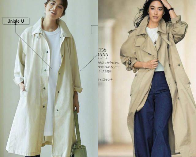 细节|研究了所有的裤子之后，我发现“风衣”还是最配阔腿裤，高级显瘦