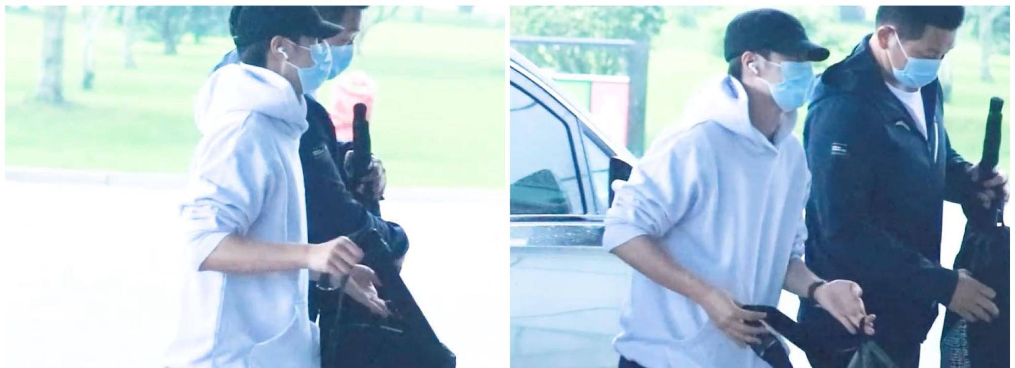 街舞|久违了！王一博出街外套引人注目，修身的牛仔裤凸显好身材