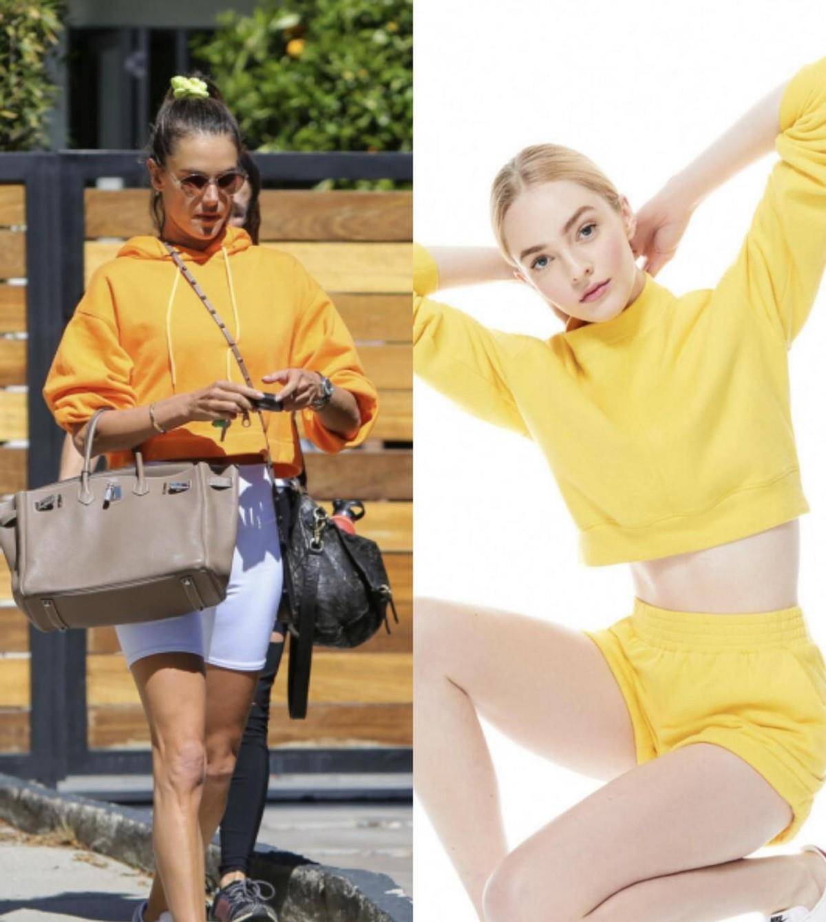 进行|入秋了，衣柜里的卫衣拿出来穿吧，加上短裤更时髦，秀出大长腿