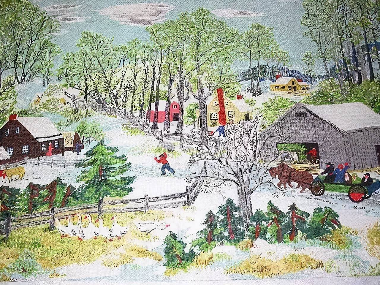 门门功课不及格76岁拿起画笔的摩西奶奶敢于尝试的人生太酷了