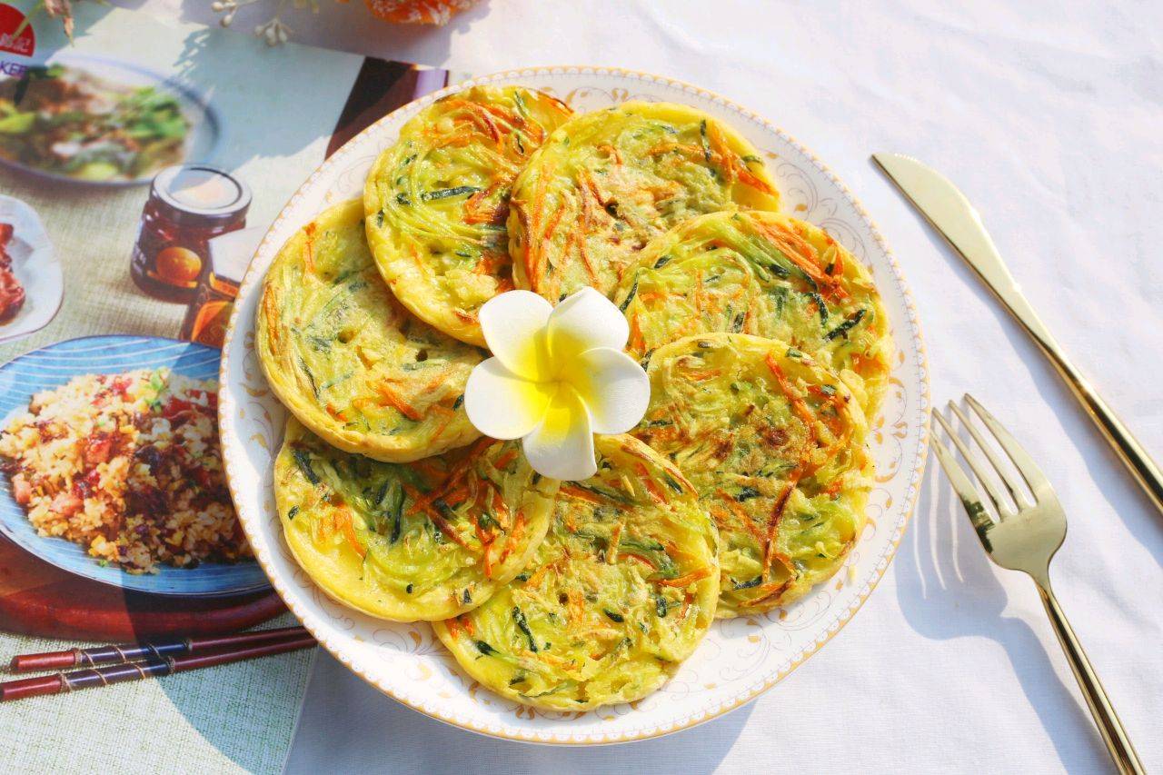 原创别在为早餐犯愁了试试这道南瓜丝鸡蛋饼营养丰富简单快手