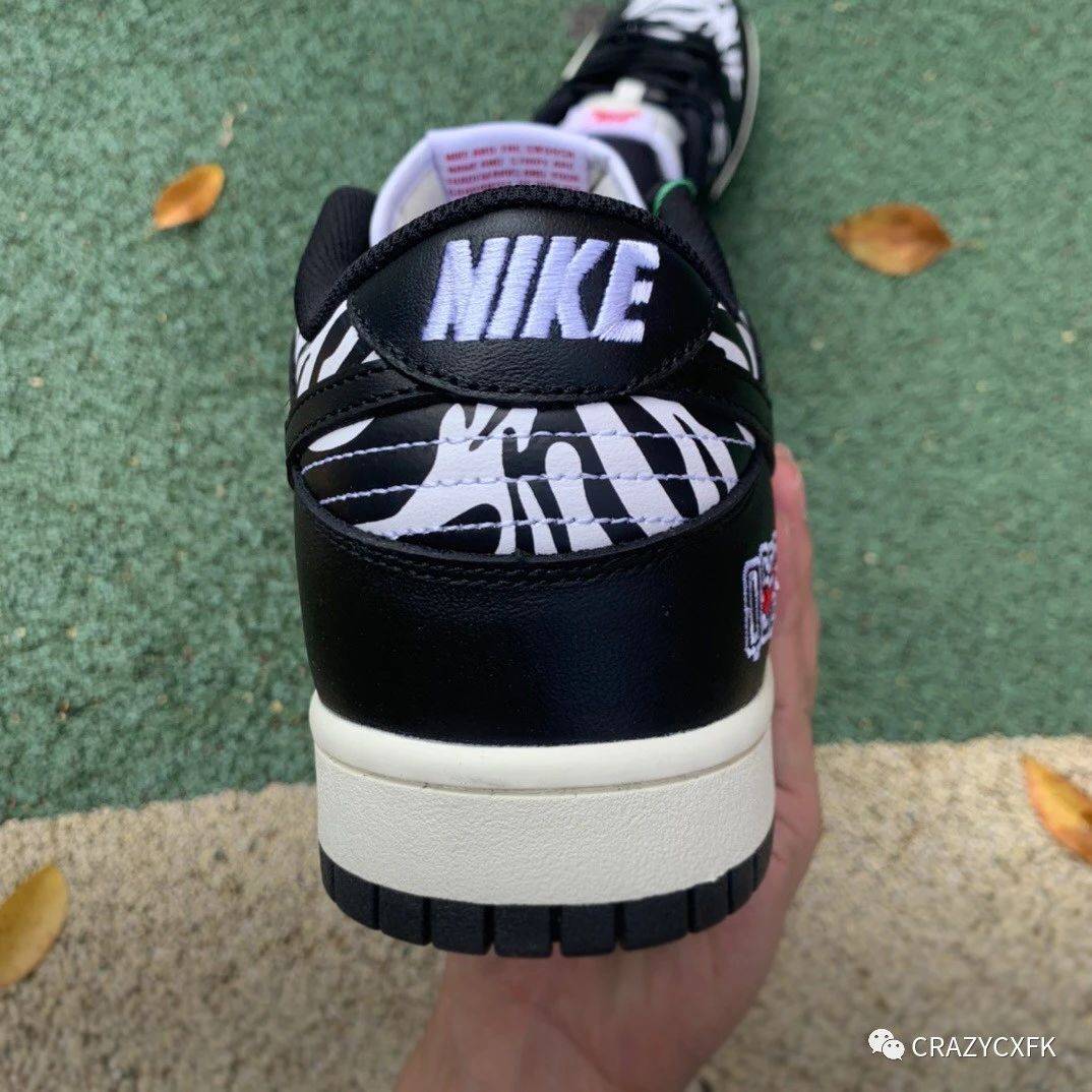 黑色|耐克黑白斑马联名板鞋 Quartersnacks x Nike SB Dunk Low Zebra