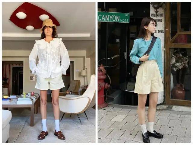 袜子|乐福鞋有新搭法啦！快来时髦告别老寒腿