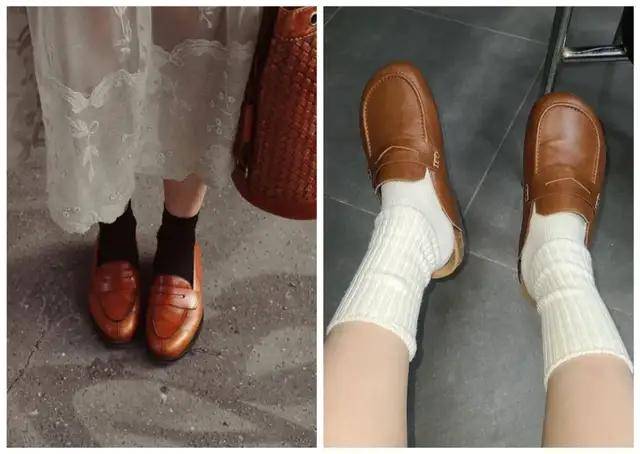 袜子|乐福鞋有新搭法啦！快来时髦告别老寒腿